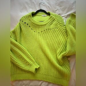 Lime green sweater